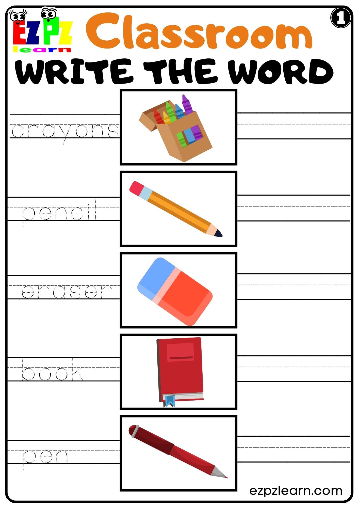 classroom-objects-write-the-word-worksheet-set-1-for-kids-ezpzlearn